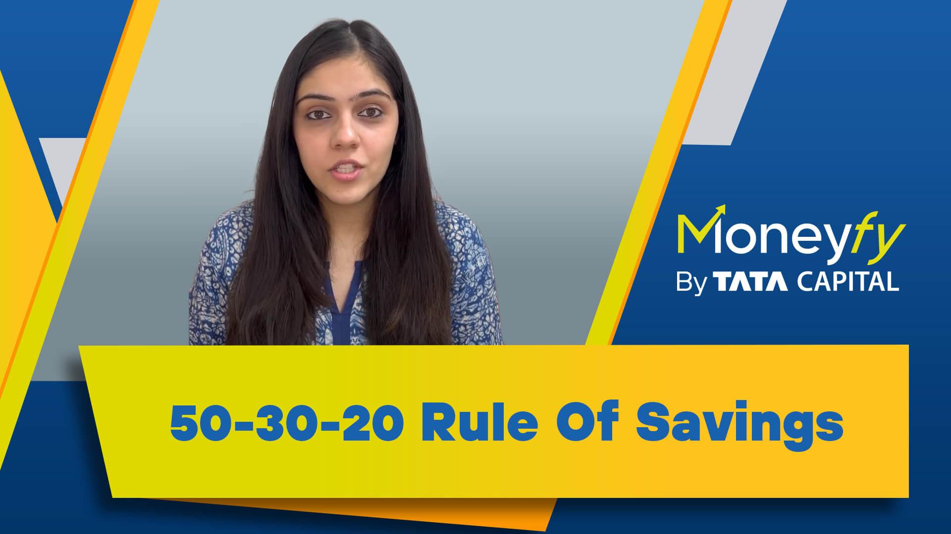 50-30-20 Rule of Savings 